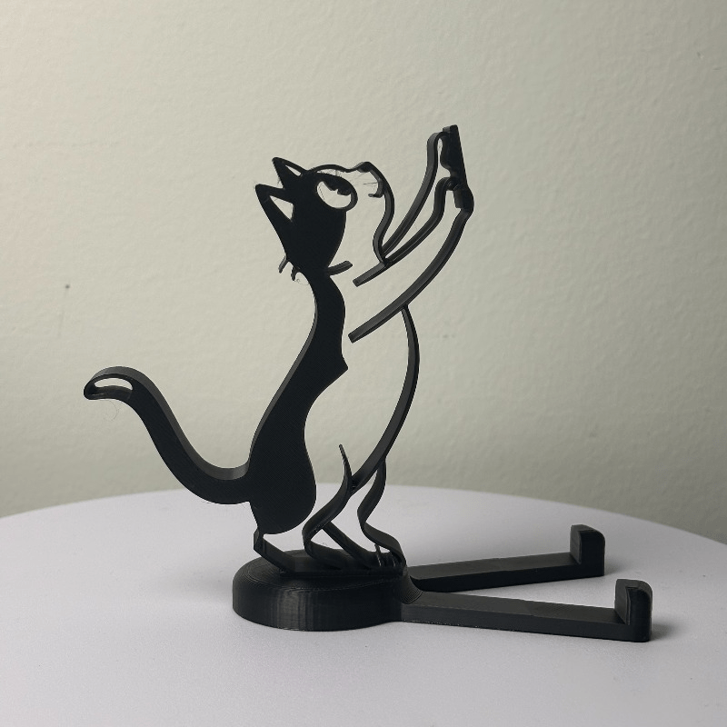 Abstract Hollow Line Cat Phone - đánh giá và giá Useful Tablet Accessories