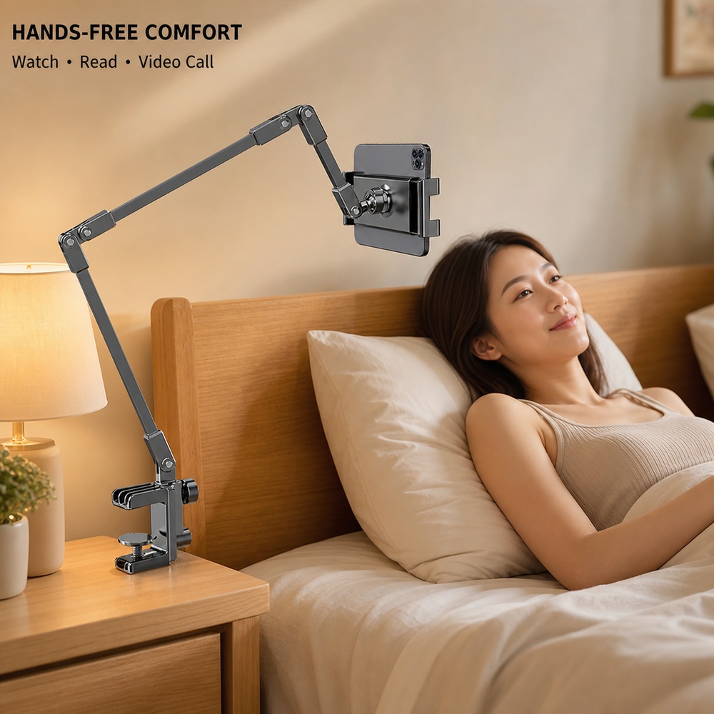 Adjustable Bed Phone Holder St - đánh giá và giá Useful Tablet Accessories