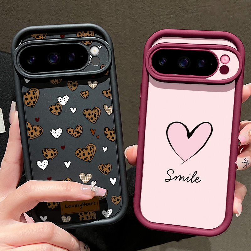 Love Heart Patterned TPU Phone - đánh giá và giá Google Pixel 8A