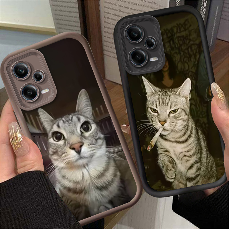 Trendy Cat Smoking Phone Case  - đánh giá và giá Xiaomi Redmi Note 14