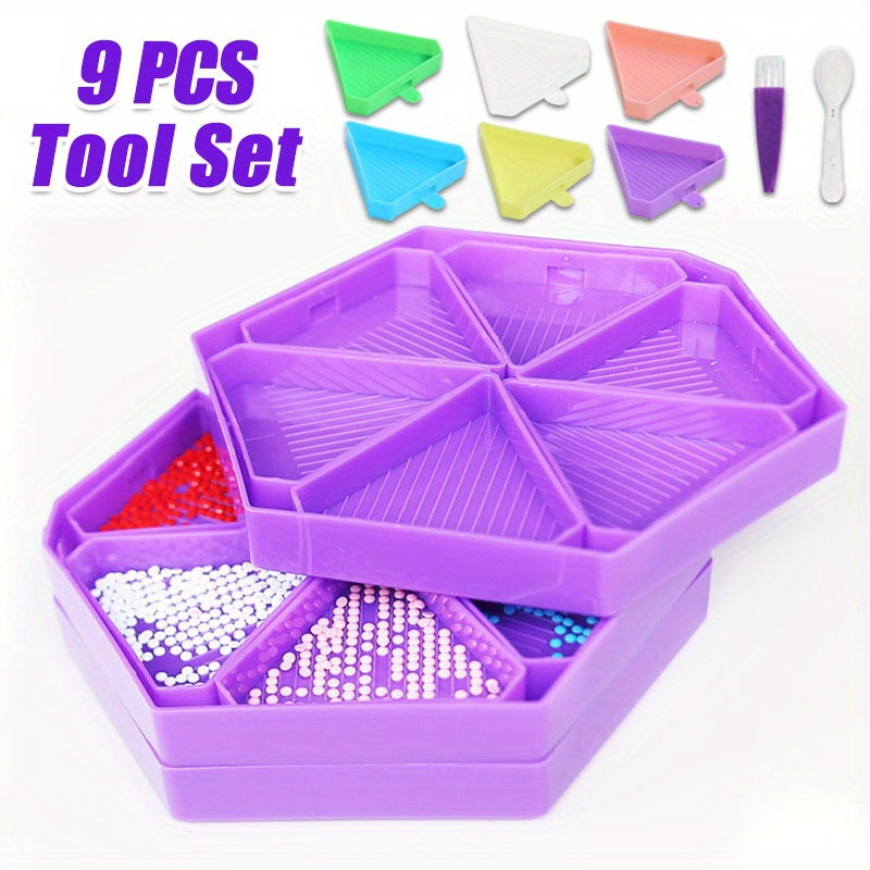 9PCS New Diamond Painting Tray - đánh giá và giá Drawing Tablet Pen Accessories